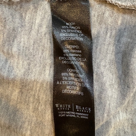 WHBM Flowing Tank Top Gray Women's XS - Picture 5 of 5